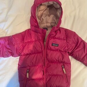 Patagonia high loft girls down jacket size 4T